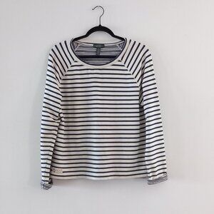 LAUREN RALPH LAUREN  striped nautical sailor fisherman long sleeve top
